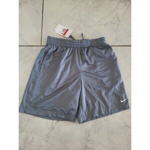 Kid's Nike Athletic Running Mesh Shorts Gray Size Large